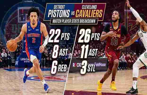 Pistons vs Cavaliers Match Player Stats Breakdown